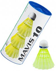 Badmintonové loptičky Yonex Mavis 10 Yellow (dóza po 3 ks)