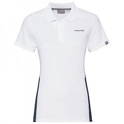 Dievčenské tričko Head Club Tech Polo White/Navy