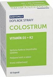 Babysmilk Colostrum vitamín D + K 60 kapsúl