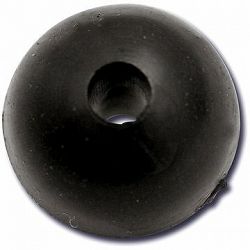 Black Cat Rubber Shock Bead 10 mm 10 ks