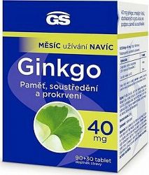 GS Ginkgo 40 + Gotu kola tbl. 80 + 40