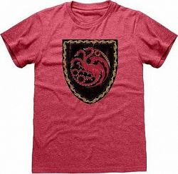 House of The Dragon|Rod draka – Erb Targaryenov – tričko