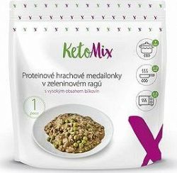 KetoMix Proteinové hrachové medailonky v zeleninovém ragú 250 g