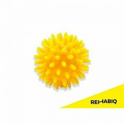 Rehabiq Masážna loptička ježko žltý, 6 cm