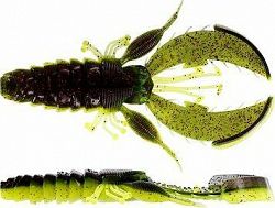 Westin CreCraw Creaturebait, 8,5 cm, 7 g, Black/Chartreuse, 5 ks
